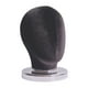 thumbnail image 3 of Cabeza de bloque de lienzo para exhibición de pelucas, cabeza de maniquí de estilo multiusos, cabeza de tela para Terciopelo negro, 3 of 9