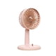 thumbnail image 2 of Ventilador portátil recargable USB - Ventilador de sobremesa de 2 velocidades con inclinación ajustable, 5 aspas para una refrigeración silenciosa y fuerte - blanco, verde, rosa, amarillo, 2 of 6