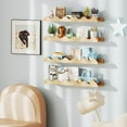 thumbnail image 4 of Costway Kids Bookshelf Set of 4 with Fir Wood Structure & Wavy Anti-Falling Edge, 4 of 10