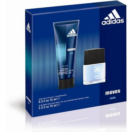 Adidas Moves by Adidas Gift Set - .5 oz Eau De Toilette Spray + 2.5 oz Hair & Body Wash / - (Men)