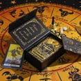 thumbnail image 2 of (B)78 cartas de tarot con guía, baraja clásica de tarot Rider Waite de PVC resistente al agua, antiarrugas, con lámina de oro de lujo, con caja exquisita para principiantes, 2 of 5