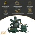 thumbnail image 4 of Thyme & Table 12-Piece Ceramic Non-Stick Granite Collection, Non-Toxic Cookware Set, Pots and Pans Set - Hunter Green, 4 of 25