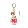 thumbnail image 2 of WASHWEPE 4pcs Small Key Rings DIY Crafts Keyring Zinc Alloy Red Compact Design, 2 of 8
