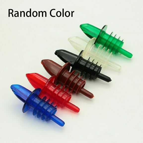 Fancy Bottle Dispenser Nozzles Set of 3, Universal Pourer Spouts for Wine, Beer, Liquor, 2.8 inch, PP Plastic with Rubber Stopper, Bar & Kitchen Accessories