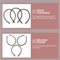 thumbnail image 4 of PAMINGONO 3Ud Diademas Trenzadas Para Mujer Con De Plástico Colores Variados Cómodas, 4 of 8