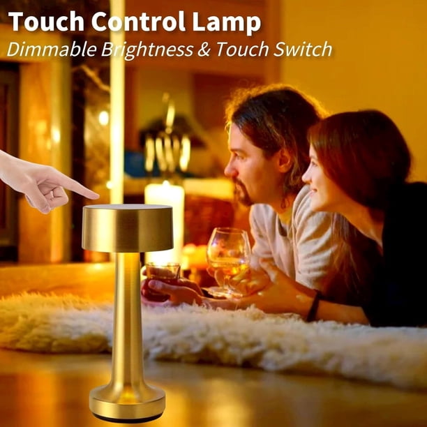 Lámpara De Mesa Inalámbrica, Funciona Con Pilas, Recargable De 2000 MAh