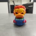 thumbnail image 3 of Punk Killer Doll Resin Duck Statue Small Horror Movie Character Collectible Figurines Cartoon Duck Decorative Ornaments for Desktop Home Office Gifts, 3 of 3