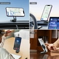 thumbnail image 4 of Car Phone Stand GPS Navigation Stand Magnetic Car Phone Mount Vacuum Suction Cup, 4 of 9