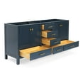 thumbnail image 6 of Ariel A073D-BC-MNB Cambridge 72" Double Free Standing Vanity Cabinet Only - Blue, 6 of 7