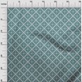 thumbnail image 2 of oneOone Polyester Lycra Dark Teal Blue Fabric Diamond Geometric Craft Projects Decor Fabric Printed By The Yard 56 Inch Wide, 2 of 4