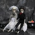 thumbnail image 3 of Squelettes de Fête d'Halloween Squelettes de Joints Posables pour Marié Mariée 2ps, 3 of 3
