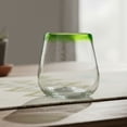 thumbnail image 4 of 10 Strawberry Street Lime Rim Mexican Glassware, Stemless Wine, Set of 4, 4 of 4