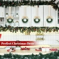 thumbnail image 4 of Wishrage 12PCS Christmas Kitchen Cabinet Wreaths with Ribbon Mini Christmas Wreath Small Kitchen Wreath Greenery Wreath for Window Door, 4 of 6