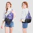 thumbnail image 2 of Universe Shoulder Backpack - Cosmic Star Field Pattern with Glow-in-the-Dark Details, Lightweight Anti-Theft Daypack, 2 of 4