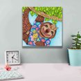 thumbnail image 4 of Epic Graffiti 'Irresistible Animals 10 ' by Hello Angel, Giclee Canvas Wall Art, 12"x12", 4 of 8