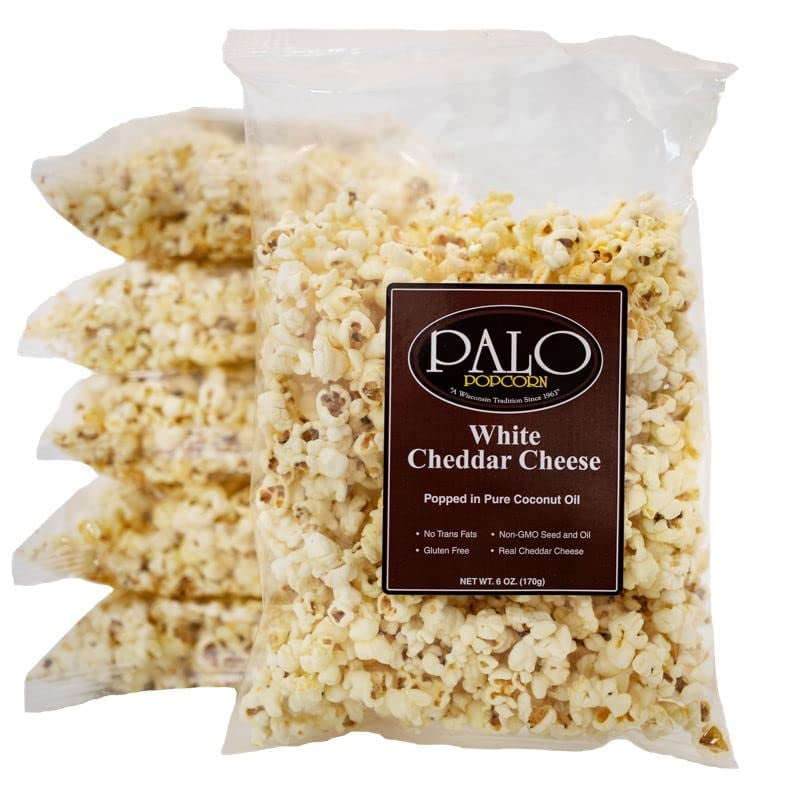 Palo Popcorn White Cheddar Popcorn, 6Ounce Bags (Pack Of 6)
