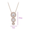 thumbnail image 2 of Collar Pendulo Con Cristales Swarovski Oro Rosa 14k Lam rosa Unitalla, 2 of 8