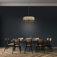 thumbnail image 2 of Nuvo Lighting Barrique 5-Light Pendant Fixture Black with Honey Wood Finish - N/A, 2 of 7