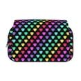 thumbnail image 2 of Disketp Rainbow Hearts Estuche de Lápices de Doble Capa con Tapa Abatible y Cremallera, Organizador Escolar para Adolescentes y Adultos, 2 of 7