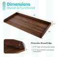 thumbnail image 3 of Kaboon Washer Dryer Countertop with Edge Rails, 28" x 58", Dark Walnut, 3 of 6