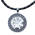 thumbnail image 2 of Coll nórdico Coll Coll de de el de Navidad Hombres PU antigua Zulema Collar vikingo, 2 of 6