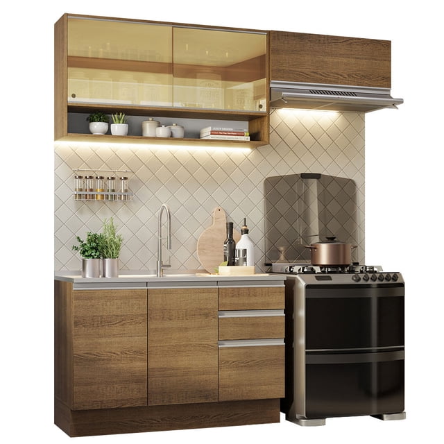 Cocina Integral Completa Modular Madesa Glamy 200cm MM 08