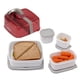 thumbnail image 1 of Set de 4 piezas Rubbermaid Fasten + Go Marsala para sándwiches, 1 of 6