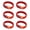 Red, variant on 6pcs LED Light Up Bracelets for Kids Birthday Party Festival Bangles Accessories