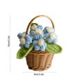 thumbnail image 3 of kkbbma under $5 Crochet Flowers Cute Potted Flower Birthday Teacher鈥檚 Day Graduation Anniversary Christmas Valentines Decor for Car Dashboard Home Office Decoration, 3 of 6