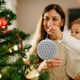 thumbnail image 5 of Adornos de Navidad para árboles, 12 piezas, irrompibles, varios estilos, plata, 5 of 8