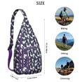 thumbnail image 3 of Funny Llama Face Sling Backpack - Cartoon Alpaca Print Crossbody Bag for Travel (Adorable Kawaii Design, Water-Resistant Shoulder Bag), 3 of 4