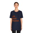 thumbnail image 4 of Lift Rest Repeat Weightlifting Body Builder tshirt S-3XL, 4 of 10