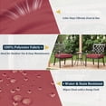 thumbnail image 3 of Kimunuk 6Pcs Outdoor Chair Cushions Slipcovers, 22" x 22" Fuchsia Red Replacement Waterproof Non-Slip Patio Seat Cushion Covers with Handle, Covers Only, 3 of 7