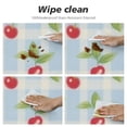 thumbnail image 4 of JEUXUS Red Cherry Buffalo Plaid Tablecloth Blue Farmhouse Check Gingham Round Tablecloths Circular Table Cover Cloths Washable Polyester Tabletop Runner for Kitchen Party Picnic Dining Decor, 4 of 7