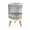 Color 2, variant on Small Trash Can with Lid Animal Deer Vintage Wildlife Rustic Sunset Lake Log Cabin 1.8 Gallon Dog Proof Trash Can Round Garbage Can Waste Bin Wastebasket for Bathroom Bedroom Living Room