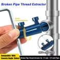 thumbnail image 6 of Broken Pipe Thread Extractor Tool, Broken Valve Thread Extractor, Easy Out Bolt Extractor Kit for 1/4"/ 3/8" Damaged Faucet Water Pipe, Broken Faucet Removal Tool (A+B), 6 of 7