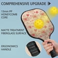 thumbnail image 2 of Pickleball Paddles Set,Pioneer Flower Floral Print Pattern Fiberglass Surface Pickleball Racket Set with 2 Indoor Outdoor Pickleball Balls and Pickleball Bag,Pickle-ball Equipment, 2 of 6
