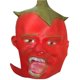 thumbnail image 1 of Máscara de látex de pimiento rojo para fiesta de disfraces de carnaval de Halloween, 1 of 1