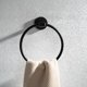 thumbnail image 5 of Anillo de toalla de acero inoxidable soporte de toalla soporte de pared percha para ahorrar espacio Feliz Sencillez, 5 of 5