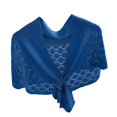 thumbnail image 4 of Shawl Wrap Versatile Outerwear Lace Knit Cape Lightweight Cardigan Sun Cover Up Jacket for Dresses to Cover Arm, 4 of 4