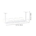 thumbnail image 3 of Yuangui 2pcs Under Desk Cable Management Tray Cable Storage Rack Wire Cord Organizer, 3 of 10