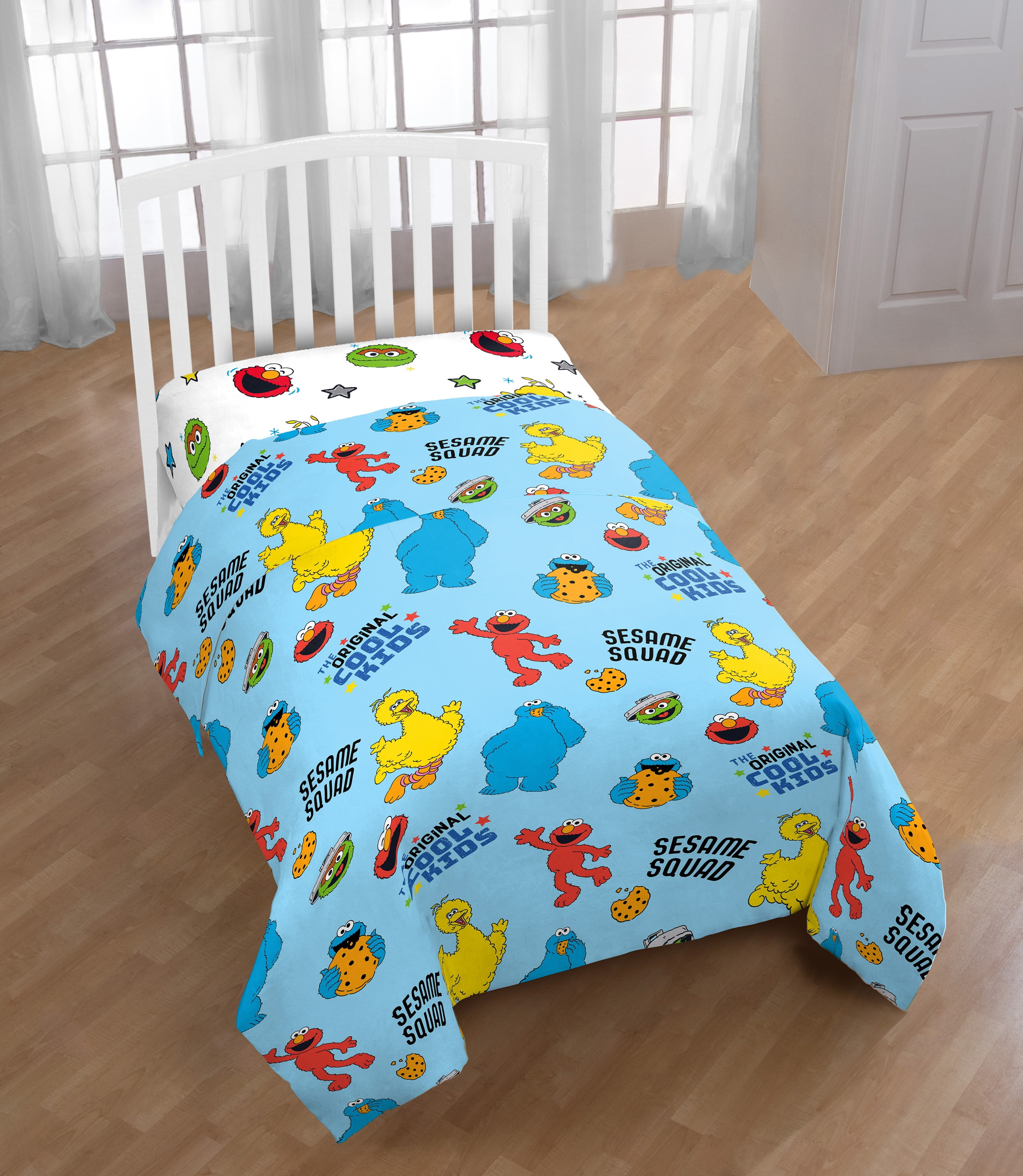 Details about   Sesame Street 3 Piece Microfiber Twin Bedding Sheet Set Pillowcase Elmo Big Bird 
