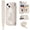 White, variant on Women Flower Flip Wallet Case, iPhone 14/15/16/17 Pro Max with Lanyard
