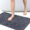 OCHINE 3 Pieces Plush Chenille Bathroom Rugs Set for Tub, Shower, and