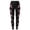 Black, variant on Women's Leggings Cancer Awareness Pink Ribbon Print Breathable Seamless Casual Tummy Control Leggings