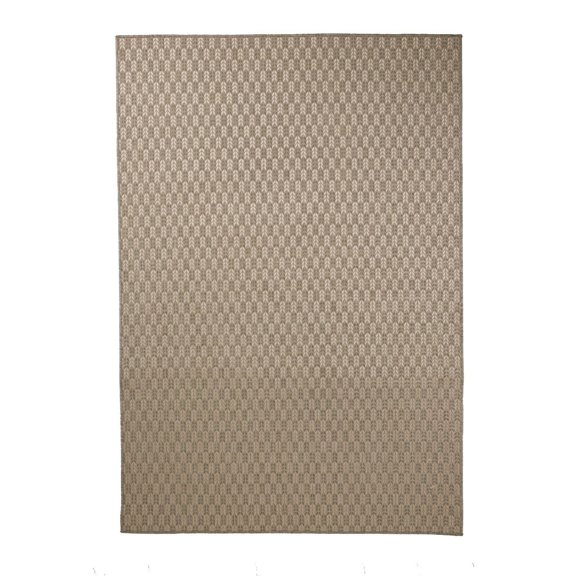 Furnish My Place Outdoor Collection Geometric Rug - 7 ft. 10 in. x 10 ft. Dove, Water Proof Rug for Living Room, Garden, Patio