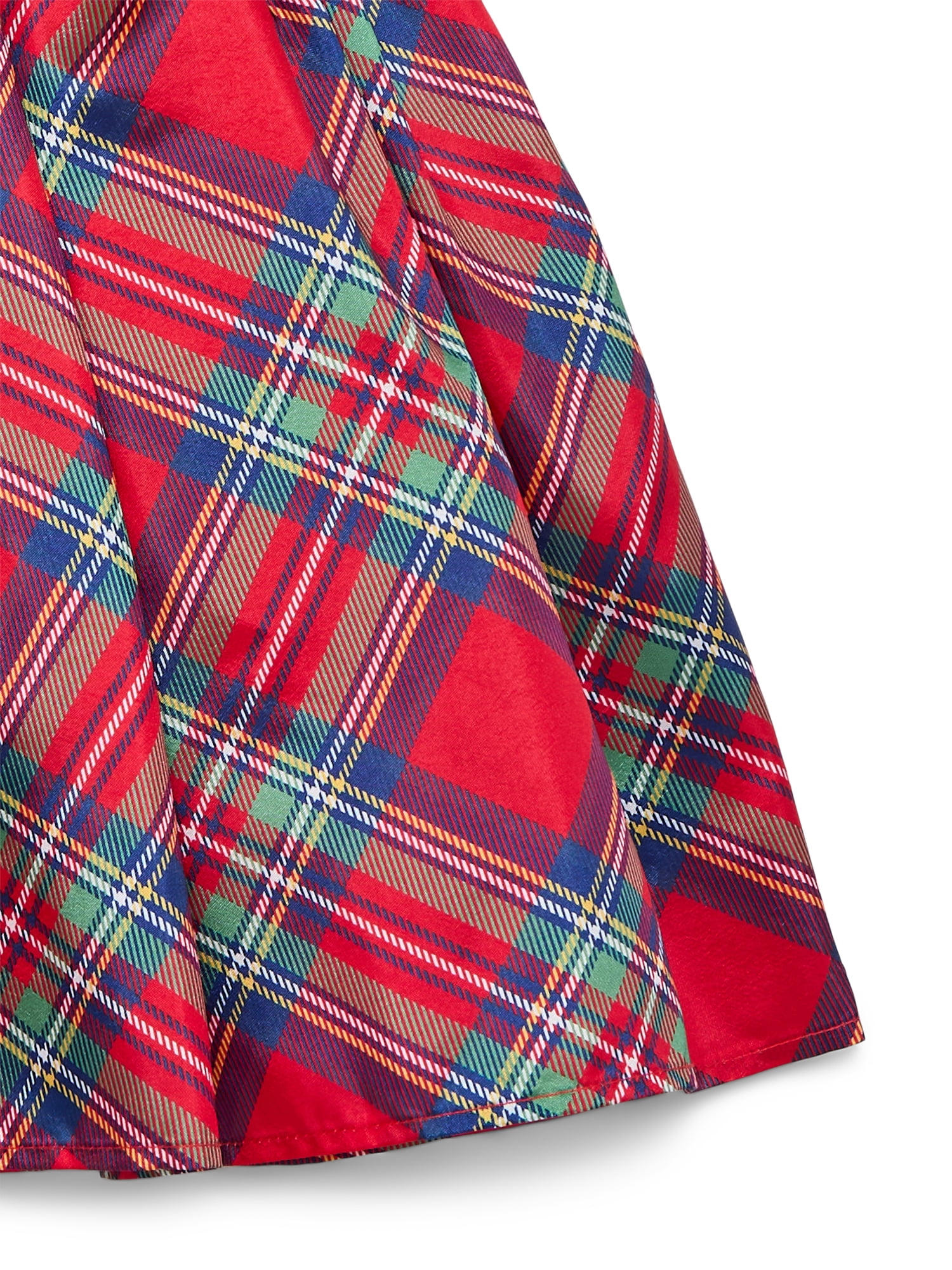 Dreaming of Lucy Toddler Girls Plaid Dress with Flutter Sleeves, Sizes 12M- 5T
