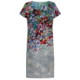 thumbnail image 5 of SMihono Robe Bohème d'Été pour Femmes Grande Taille Robes à Manches Courtes pour Femmes Mode Fleurs Imprimées Robe Soleil Taille Col en V Robe Longueur Genou, 5 of 5