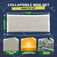 thumbnail image 4 of Dink Buddy - 3-in-1 Budding Pro Pickleball Kiddie Set, Complete with 1 Collapsible Kids’ Pickleball Net, 4 Kelso Balls, 2 Mini Paddles, & 1 Child-Sized Drawstring Backpack, 4 of 8