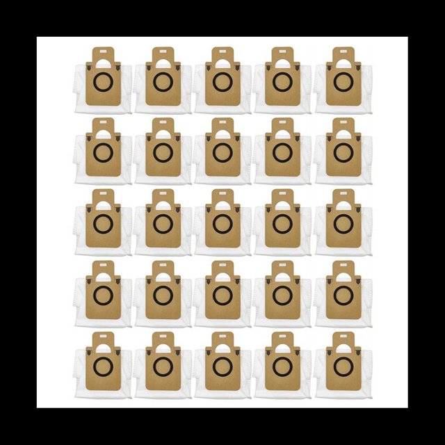25 Piezas para Bot D10 Plus Accesorios para Bolsas de Polvo Robot Aspirador Bolsa de VacíO Bolsa de Basura Piezas de Repuesto